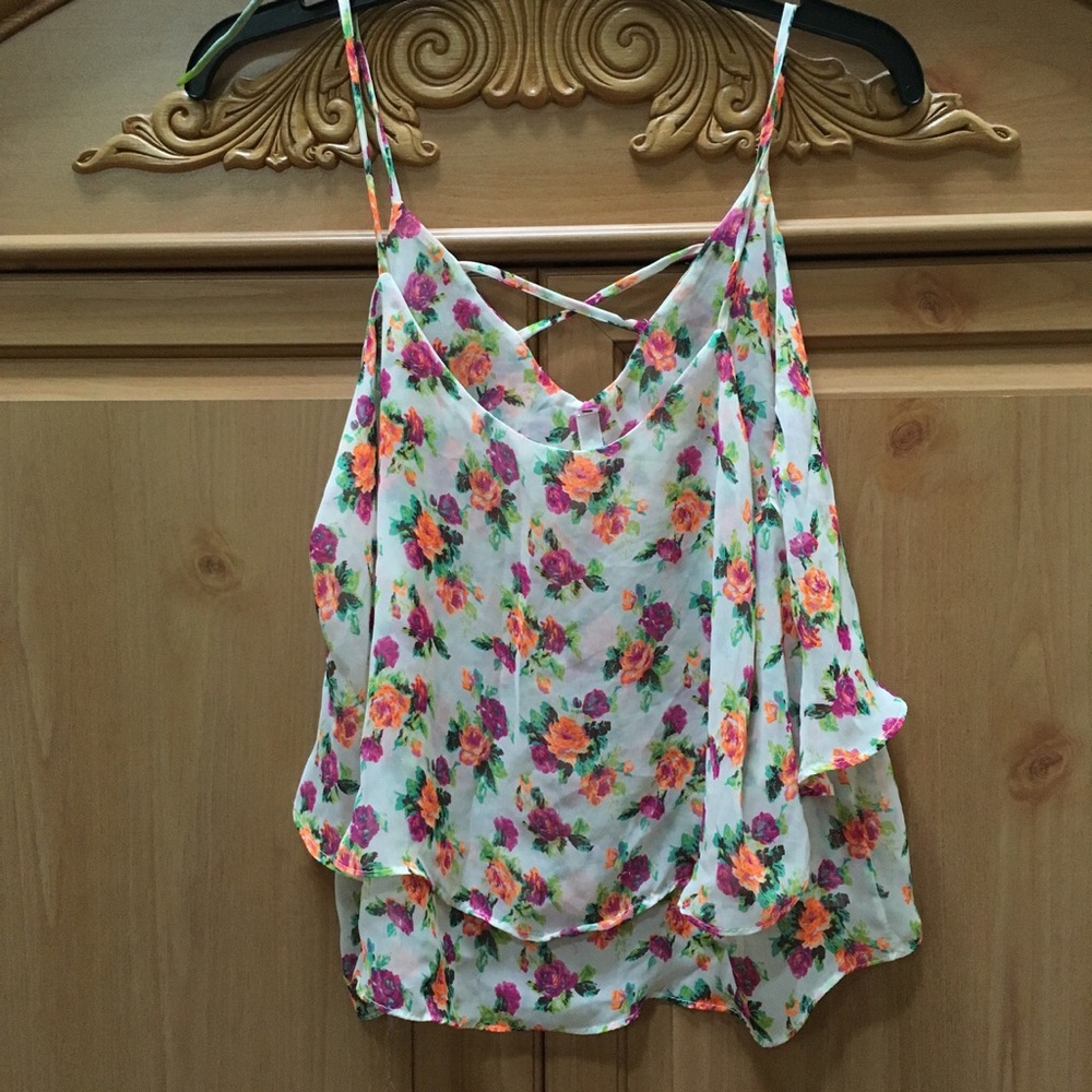 Floral tank top
